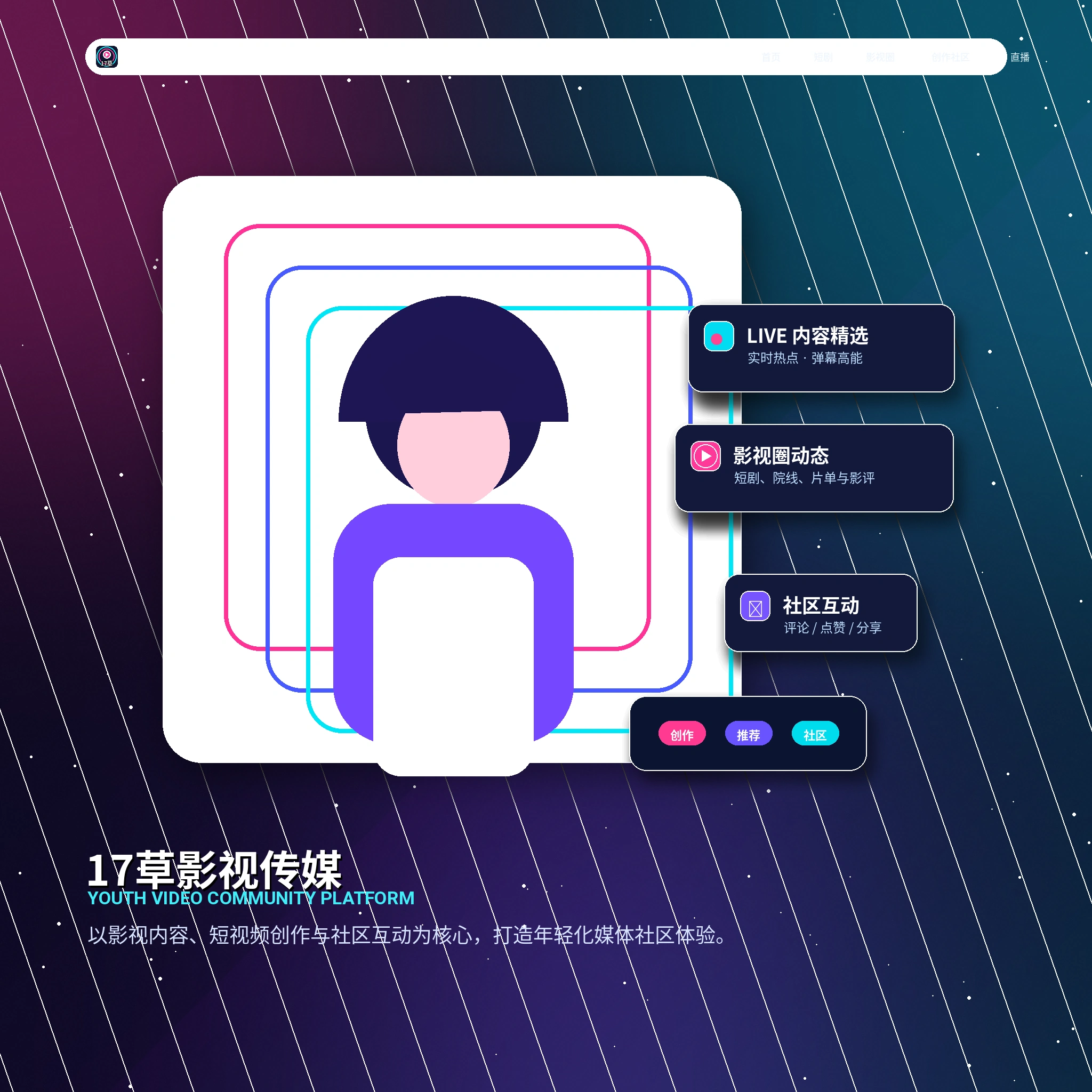 17c生活影像与兴趣内容示意